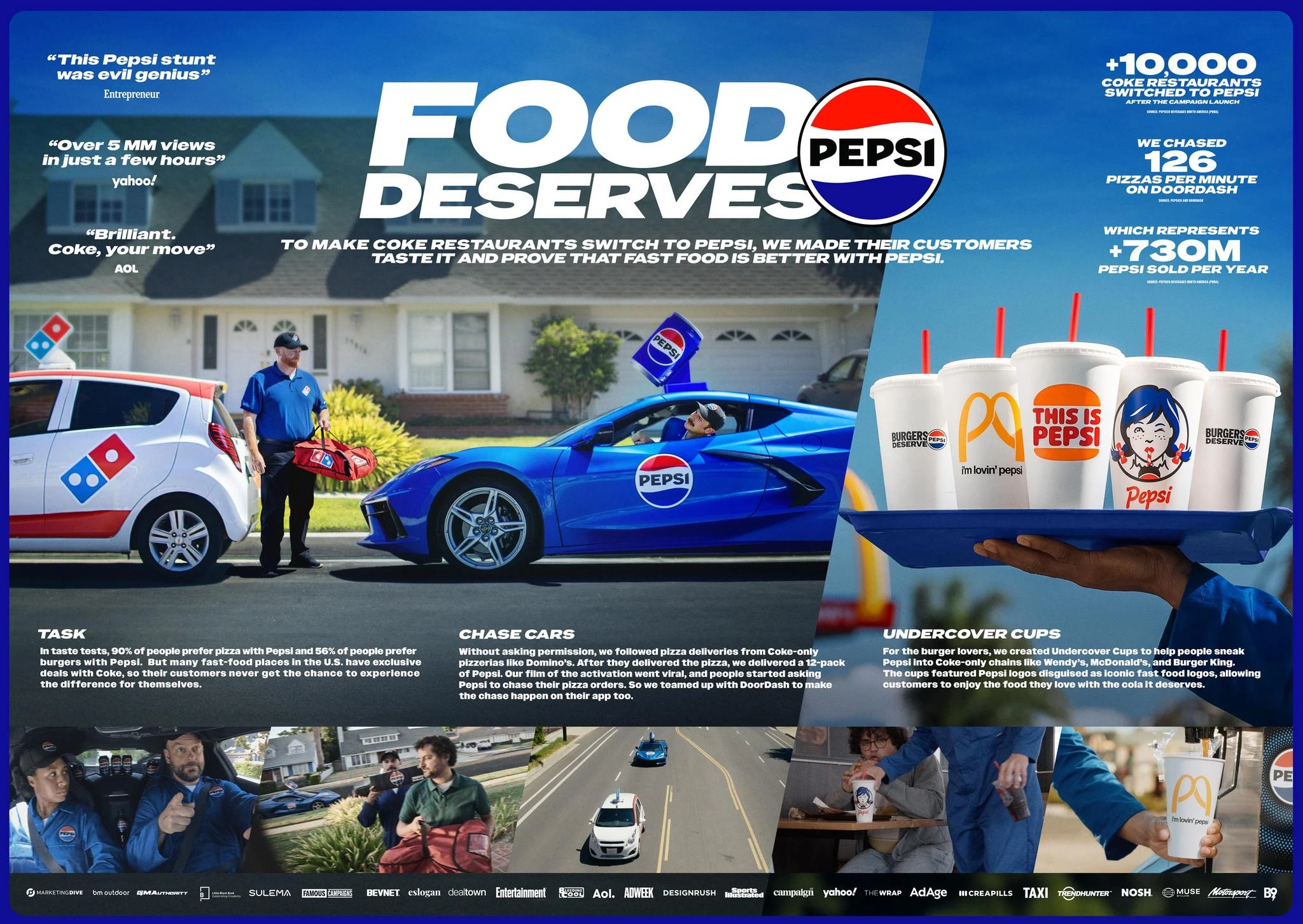 FOOD DESERVES PEPSI