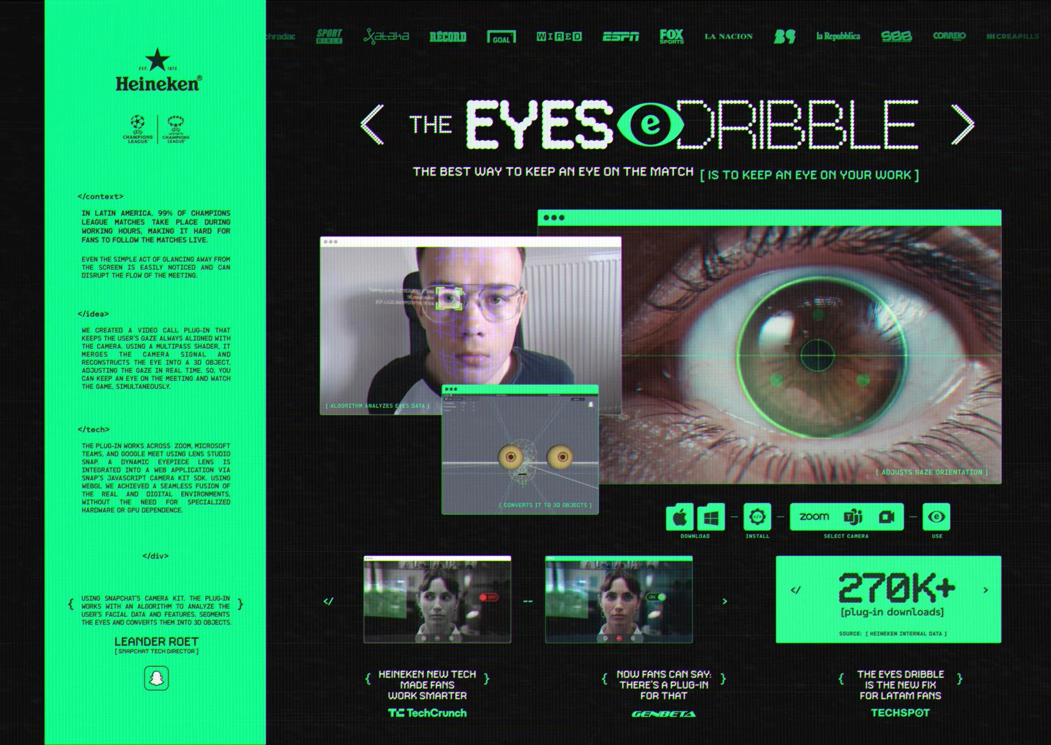 THE EYES DRIBBLE