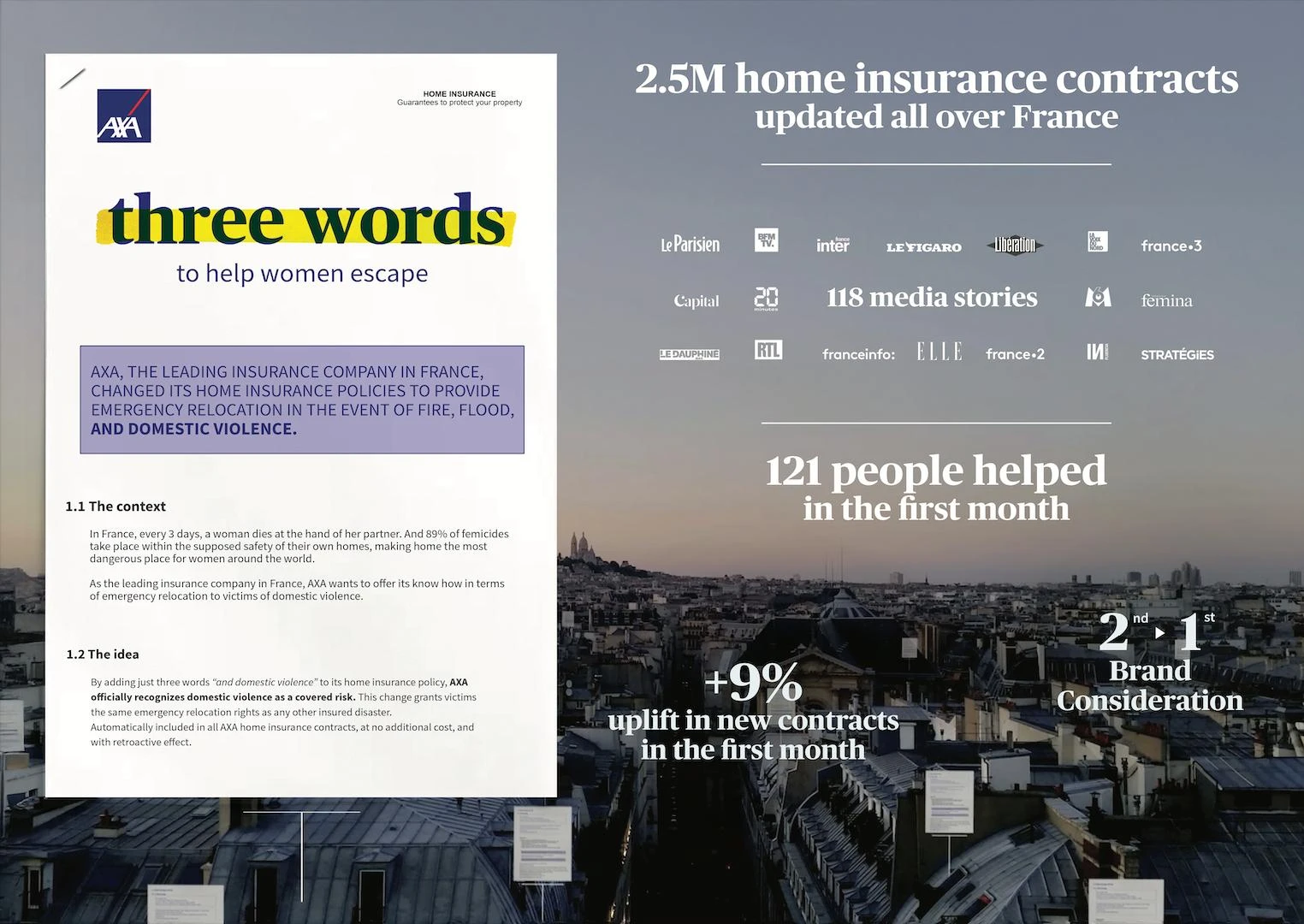 AXA - THREE WORDS