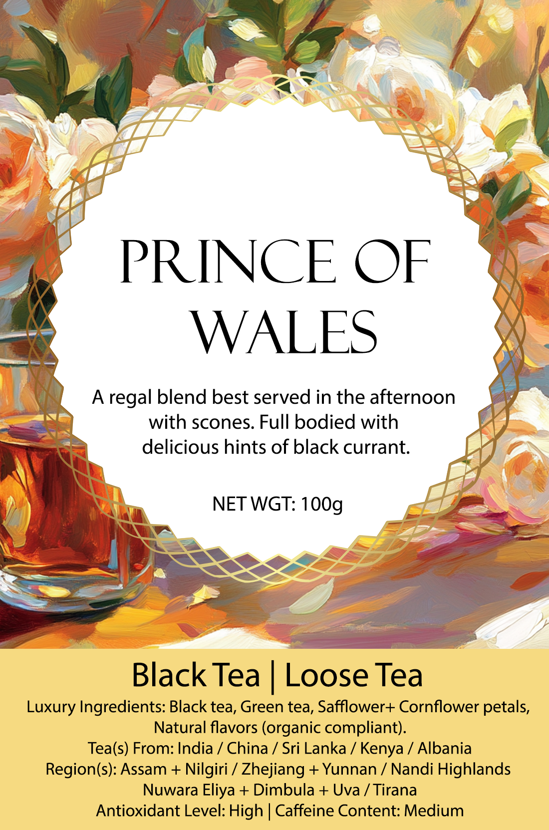 PRINCE OF WALES TEA