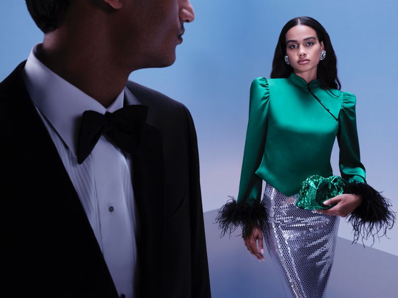 JACKET, HANDBAG, DRESS