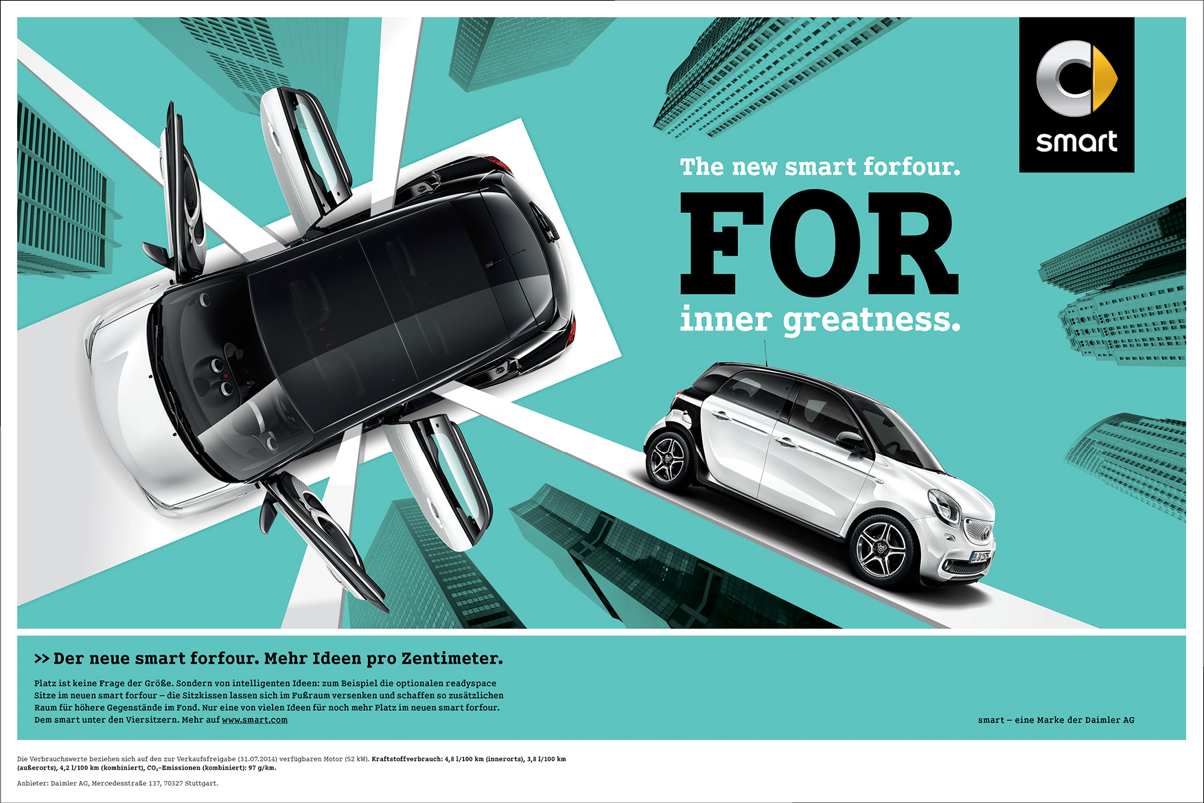 SMART FORFOUR ON TRACKS