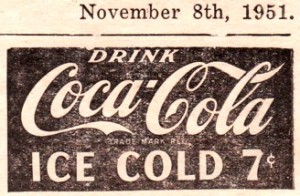 THE REAL ICE COLD COCA COLA