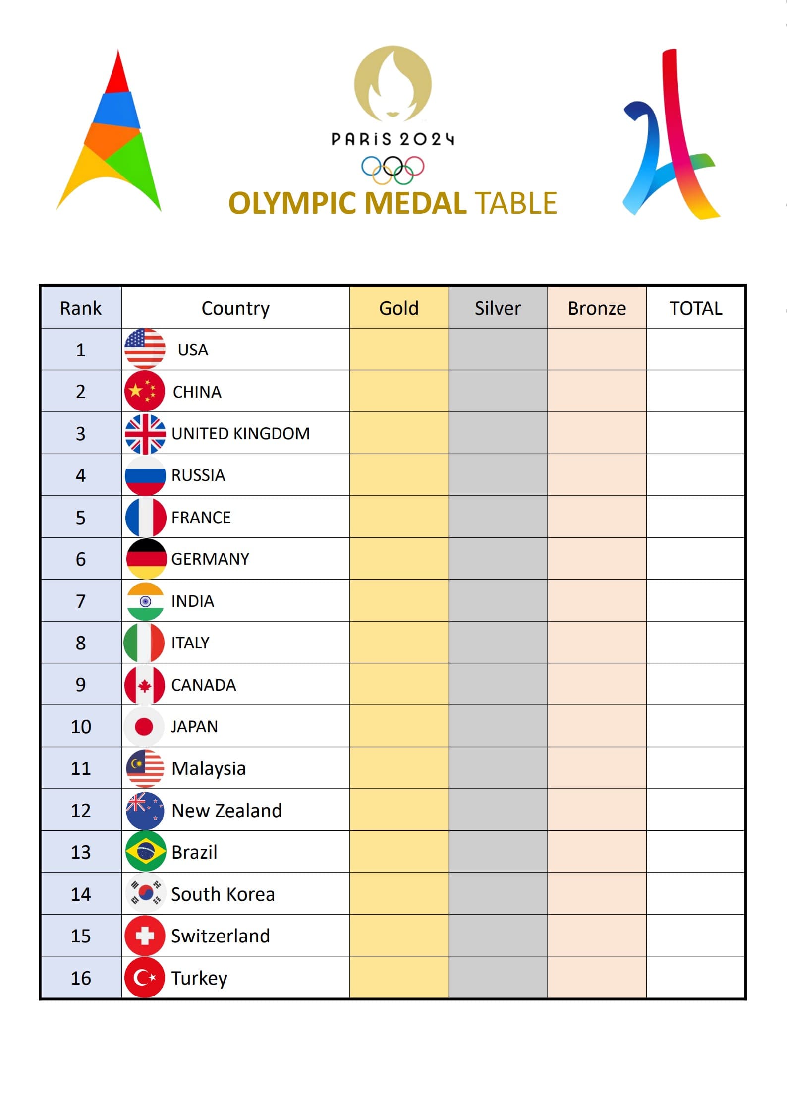 PARIS 2024: OLYMPIC DAYS (UBI BENE)