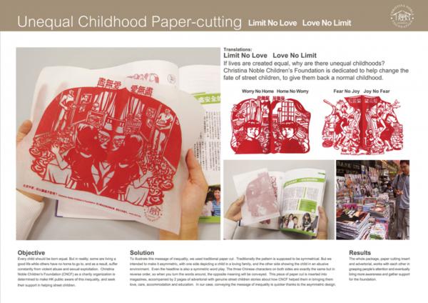UNEQUAL CHILDHOOD PAPER-CUTTING