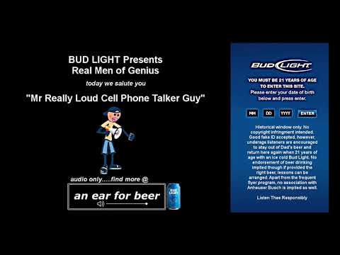 REALLY LOUD CELL PHONE GUY