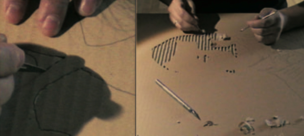 HANDCUT CARDBOARD POSTERS