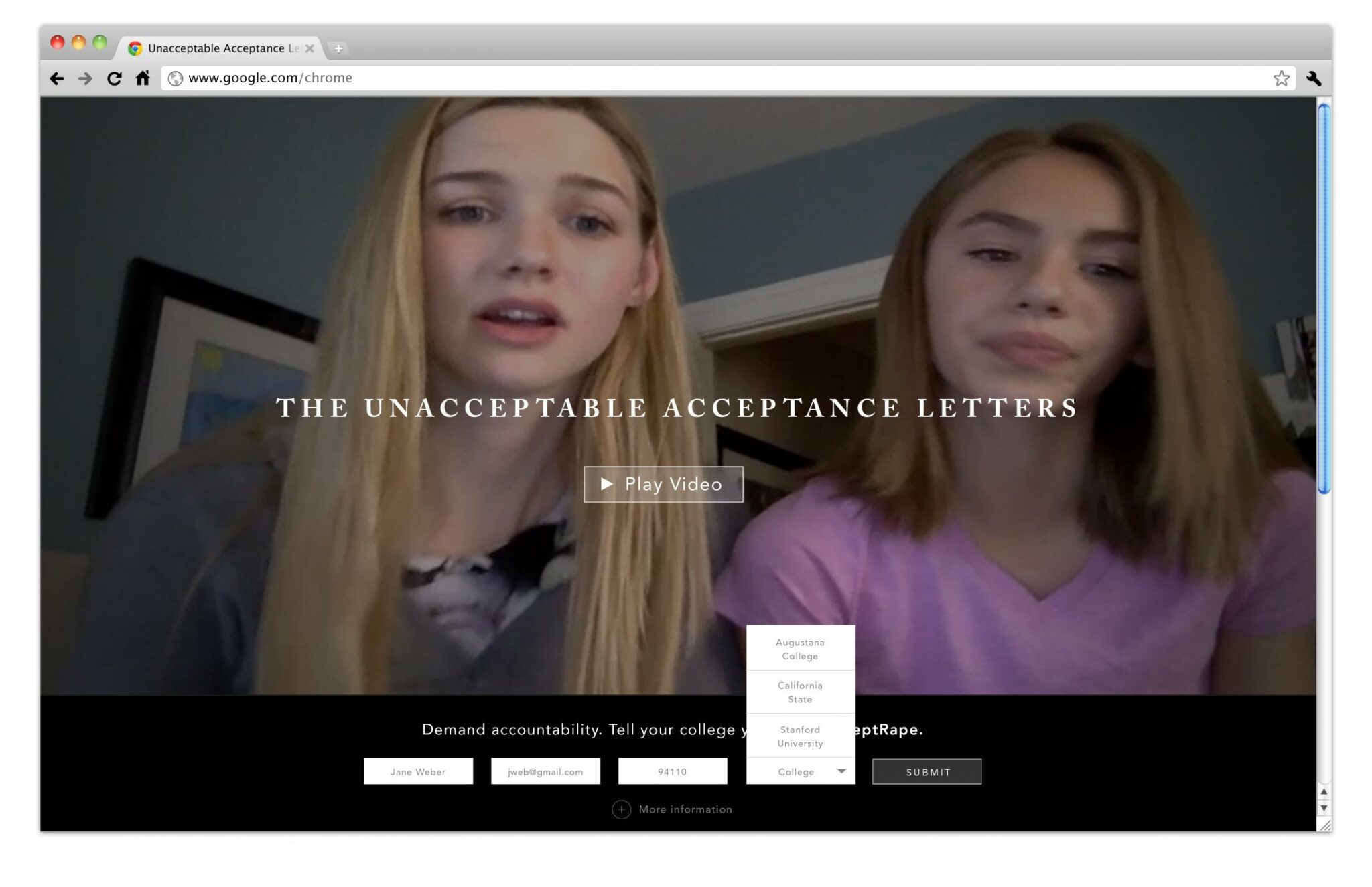 UNACCEPTABLE ACCEPTANCE LETTERS - image 1