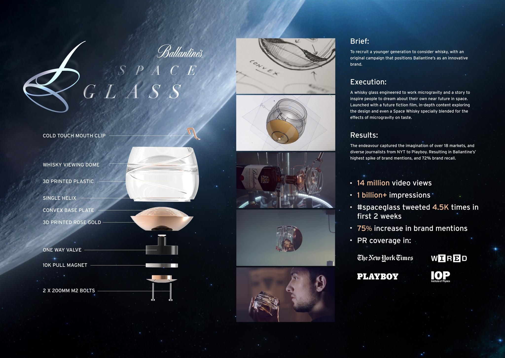 BALLANTINE’S SPACE GLASS - image 1