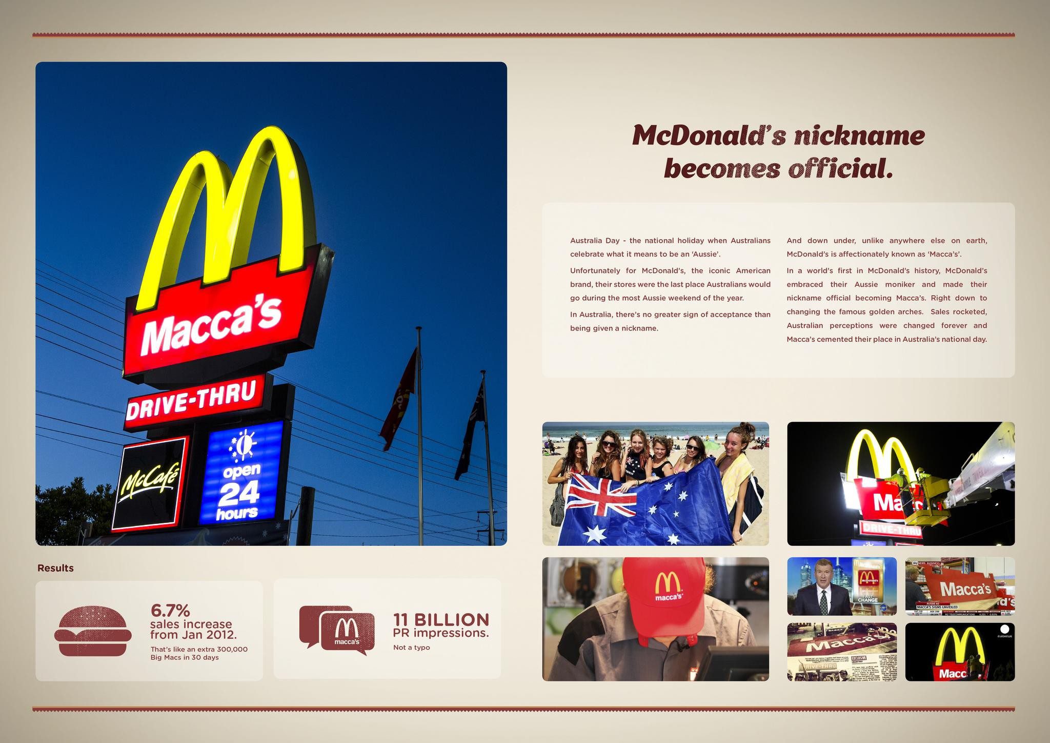 MCDONALD’S BECOMES MACCA’S - image 1